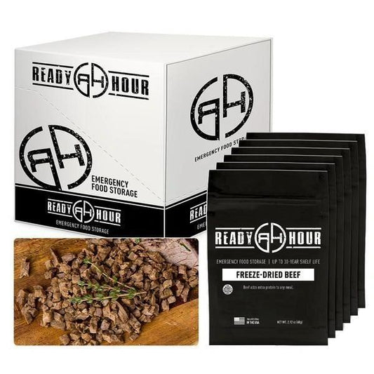 Ready Hour Freeze-Dried Beef Dices Case Pack (12 servings, 6 pk.)